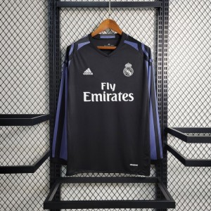 Retro16-17 Real Madrid Third Long Sleeve Jersey