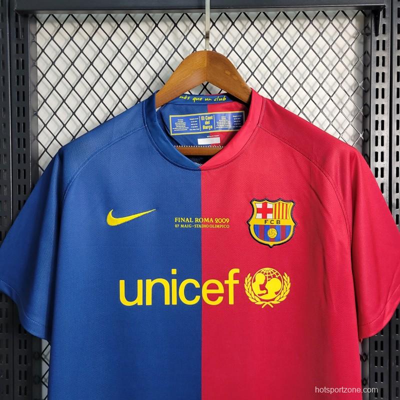 Retro 08-09 Barcelona Home Soccer Jersey