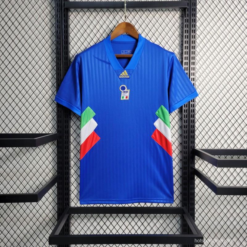 2023 Italy Blue Icon Jersey Embroidery Logo
