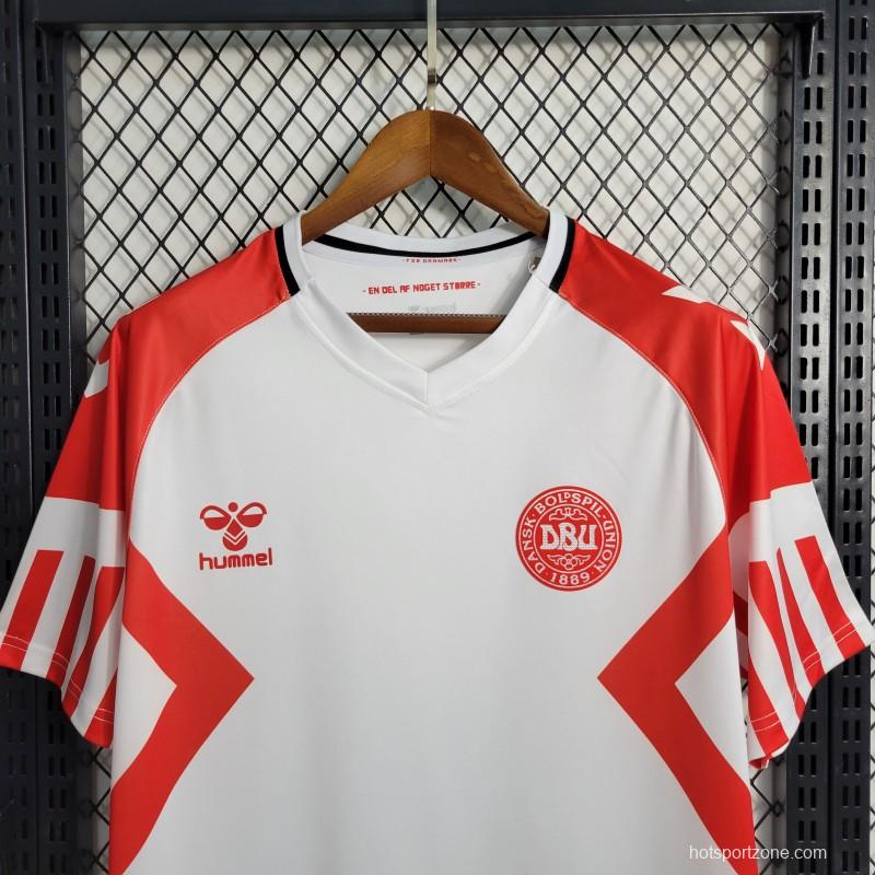 23-24 Denmark Away White Jersey