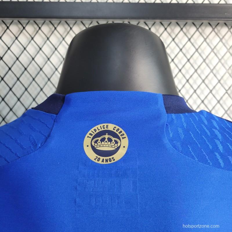 Player Version 23-24 Cruzeiro Home Soccer Jersey