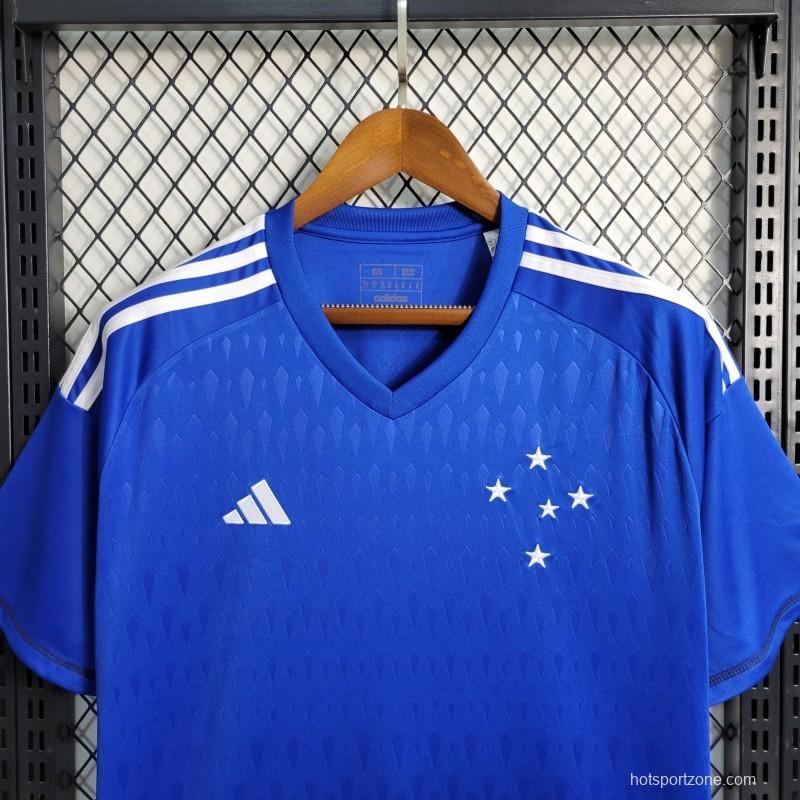 23-24 Cruzeiro Goalkeeper Blue Jersey