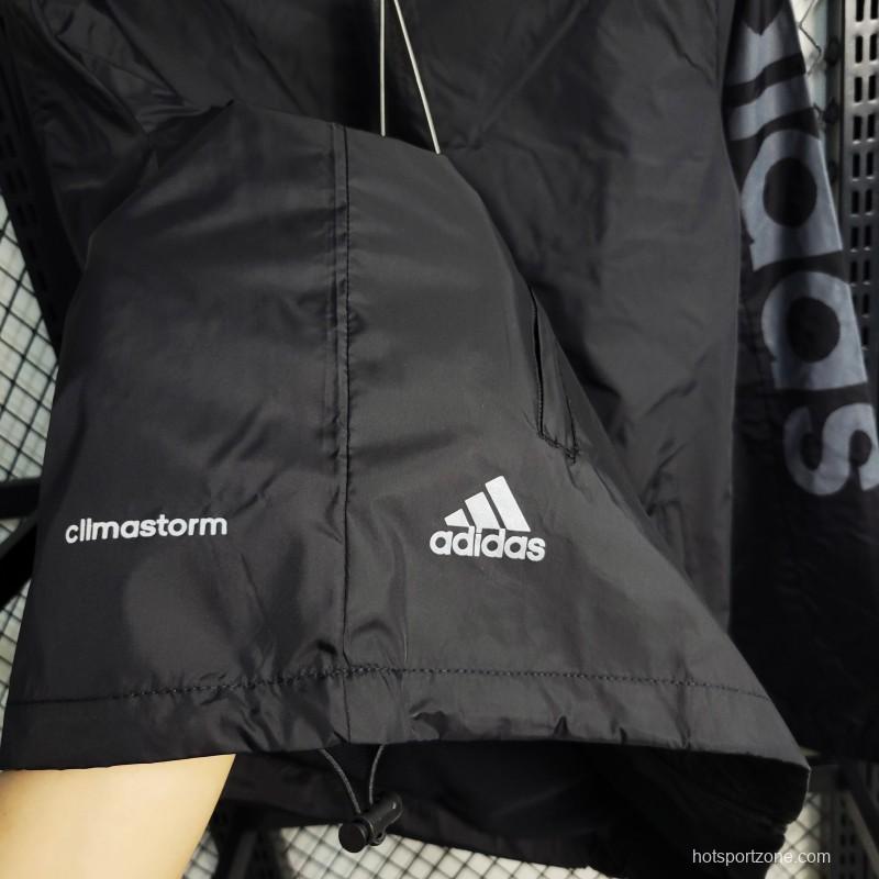 2023 Adidas Black Windbreaker