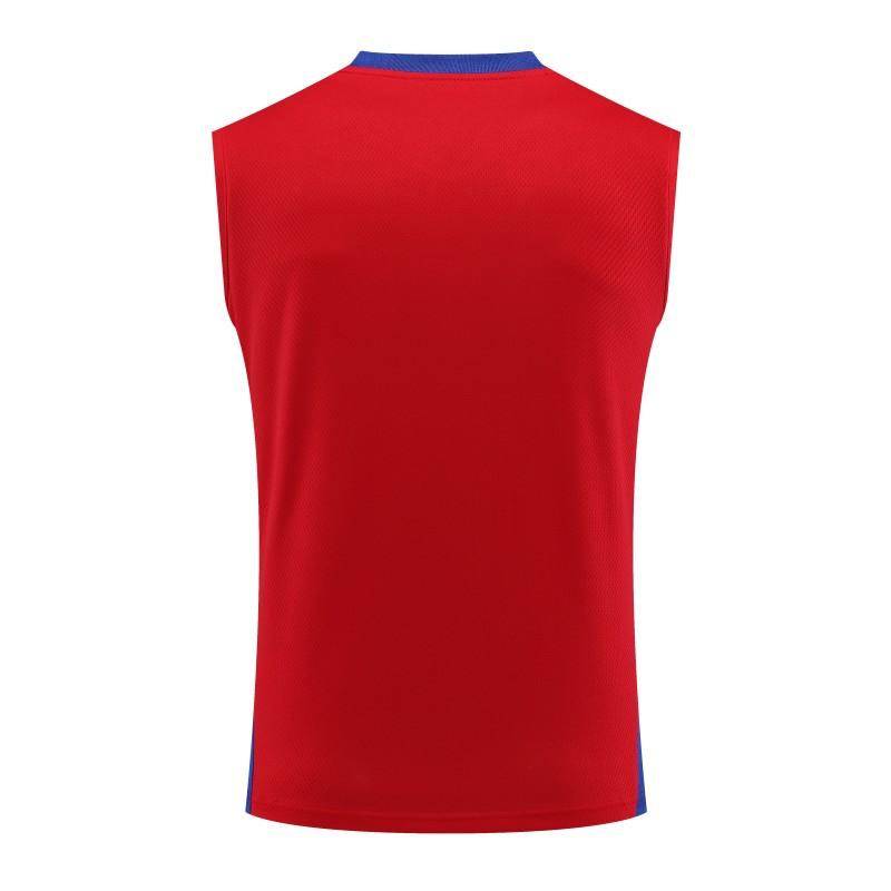 23-24 Bayern Munich Red/Blue Vest Jersey+Shorts