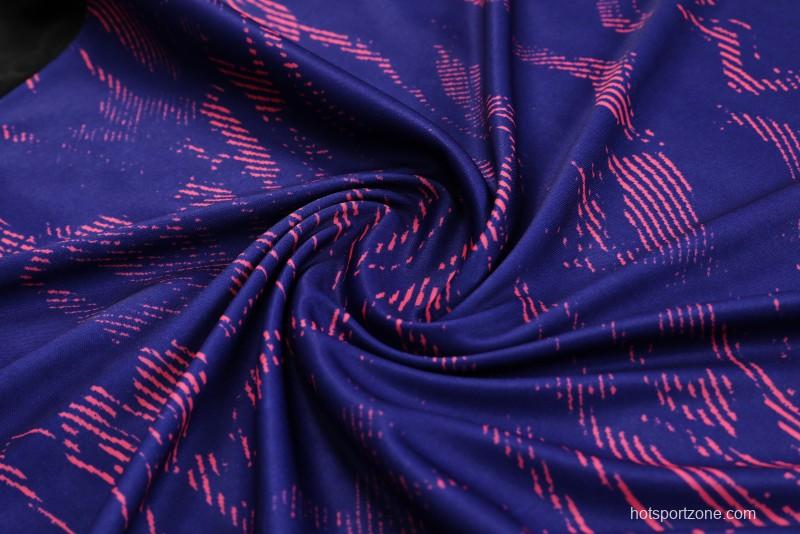 23-24 Juventus Purple Vest Jersey+Shorts