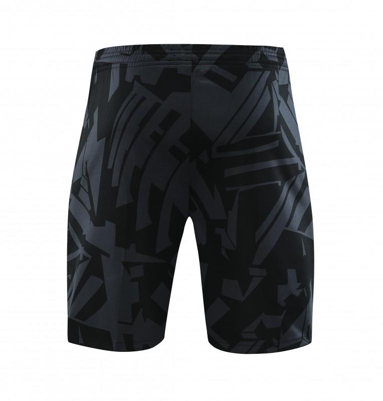 23-24 PSG Black Pattern Short Sleeve+Shorts