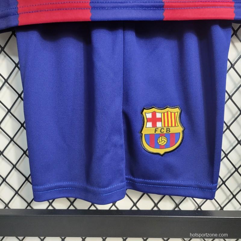 23-24 KIDS Barcelona Home Jersey