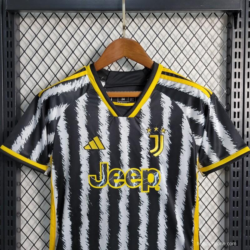 23-24 Kids Juventus Home Jersey