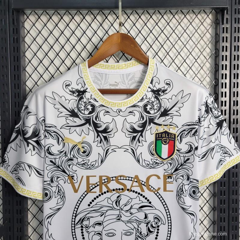 2023 Italy x Versace Special Edition White Jersey