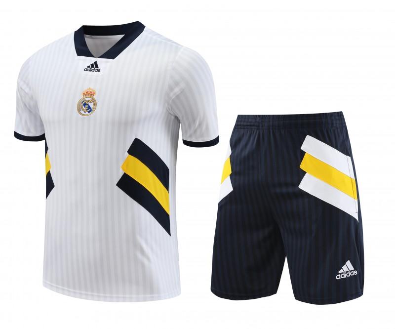23-24 Real Madrid Remake Icon White Short Sleeve Jersey+Shorts