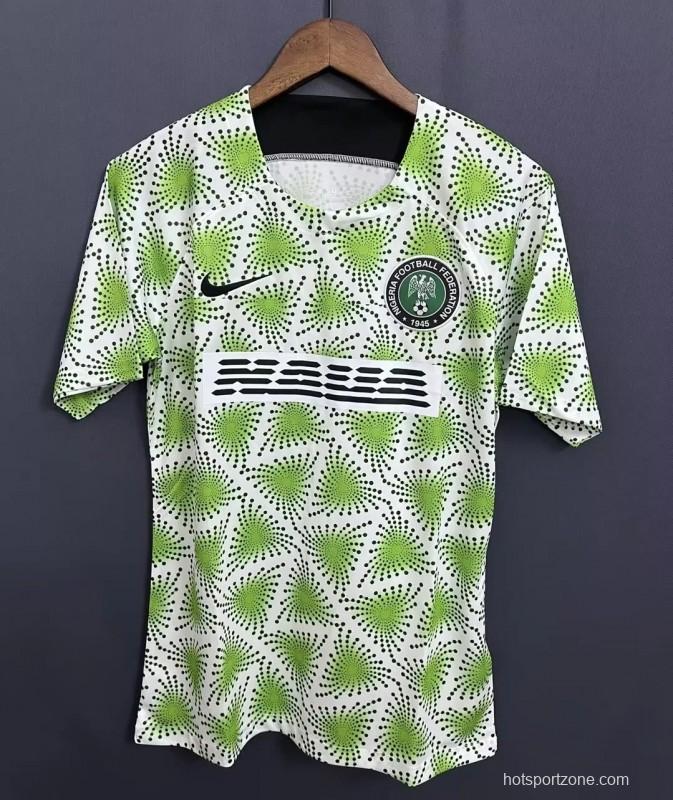 2023 Nigeria Training Jersey Green Jersey