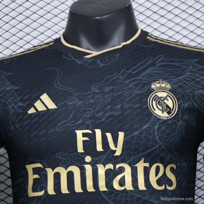 Player Version 23/24 Real Madrid Black Dragon Jersey