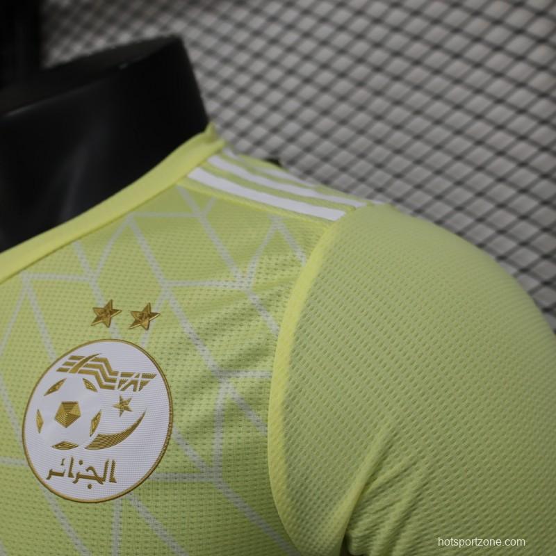 Player Version 2023 Algeria Yellow Training Jersey