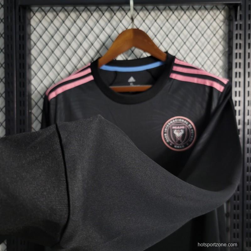 23/24 Inter Miami Away Long Sleeve Black Jersey