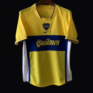 Retro 01/02 Boca Juniors Away Yellow Jersey