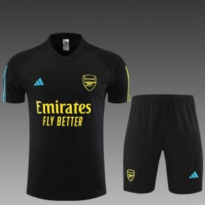 23 24 Arsenal Black Short Sleeve+Shorts