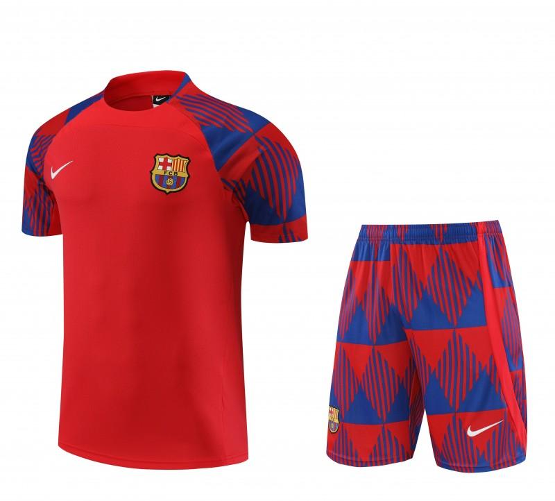 23 24 Barcelona Red Remake Icon Short Sleeve+Shorts
