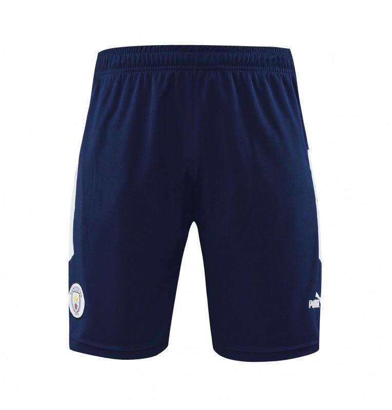 23 24 Manchester City Black Blue Short Sleeve+Shorts