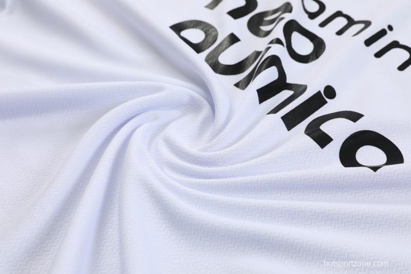 23/24 Palmeiras White Short Sleeve Jersey+Shorts