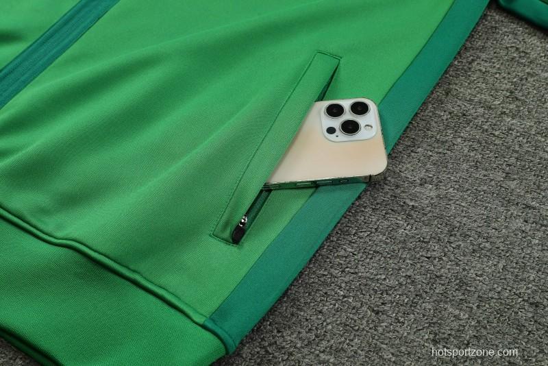 23/24 Nike Green Full Zipper Jacket+ Pants