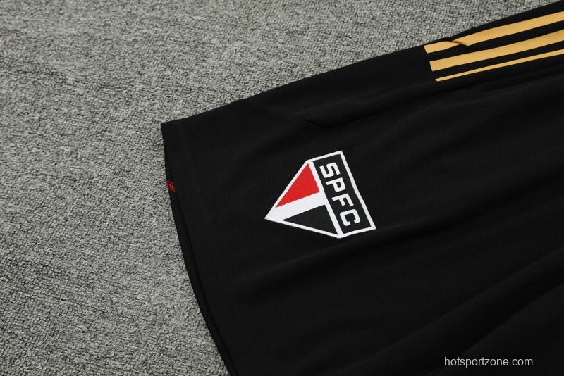 23/24 Sao Paulo Black Short Sleeve Jersey+Shorts