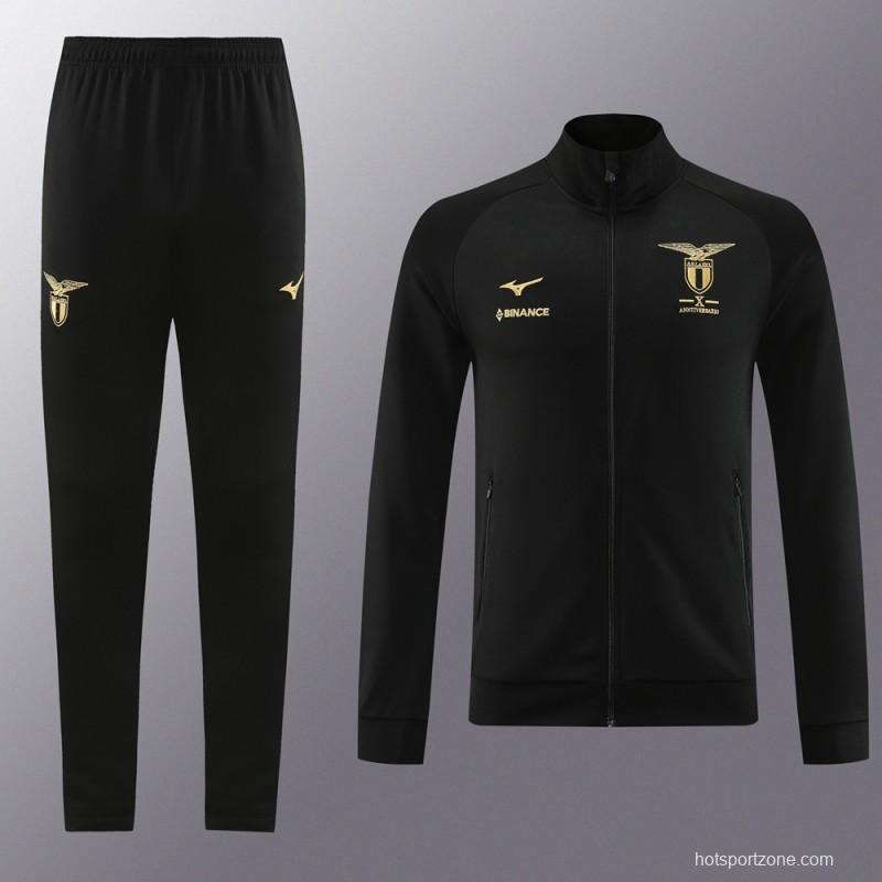 23/24 Lazio Black Full Zipper Jacket+Pants