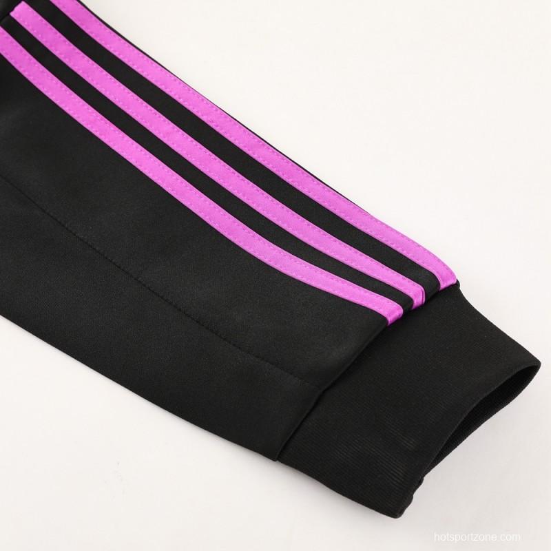 23/24 Bayern Munich Black/Purple Full Zipper +Pants