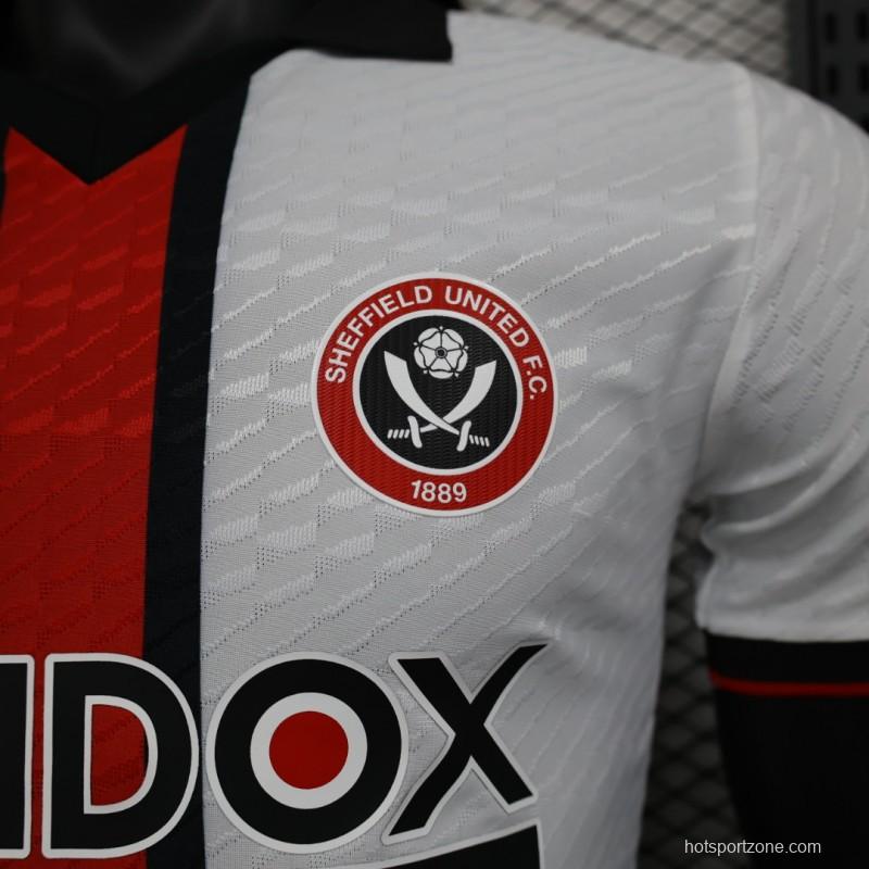 Player Version 23/24 Sheffield United Away White Jersey