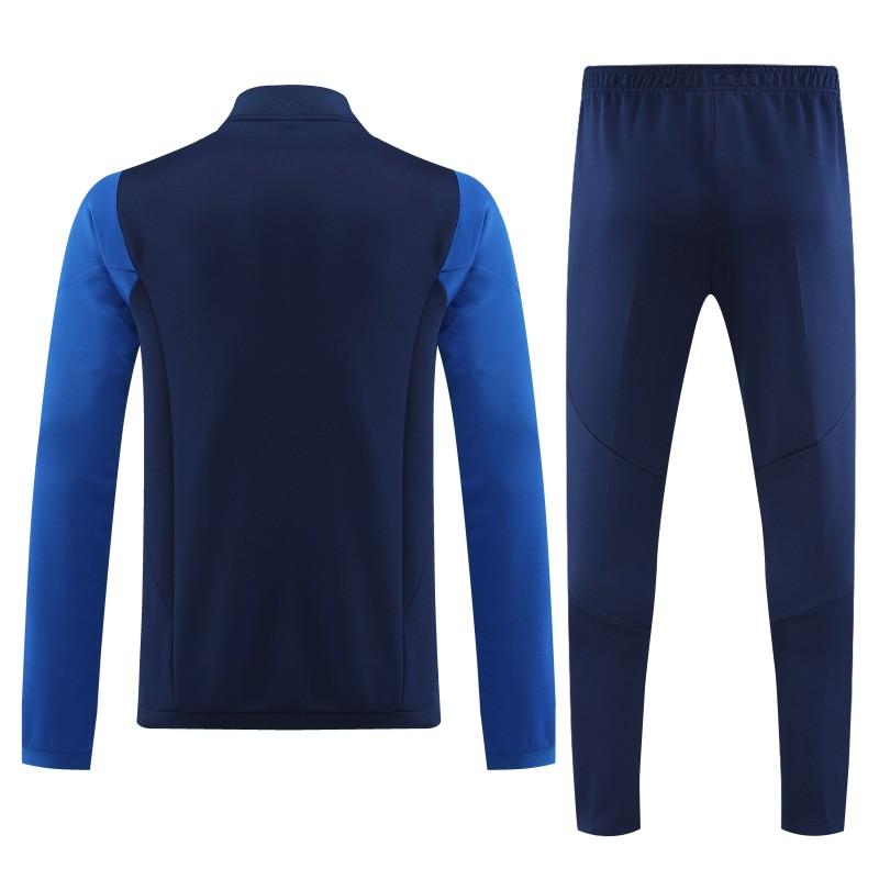 23/24 Adidas Black Blue Full Zipper Jacket+Pants
