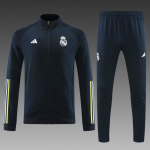 23/24 Real Madrid Navy Full Zipper Jacket+Pants
