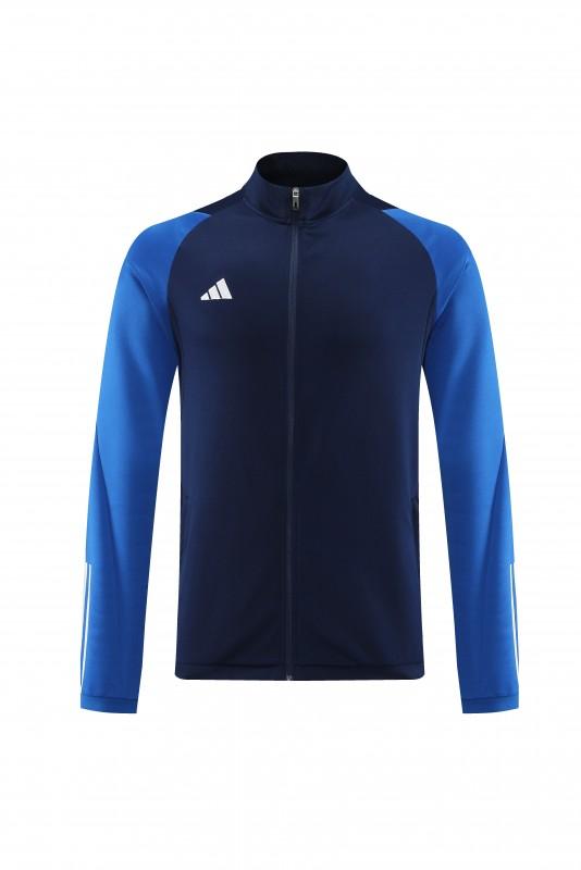 23/24 Adidas Black Blue Full Zipper Jacket+Pants