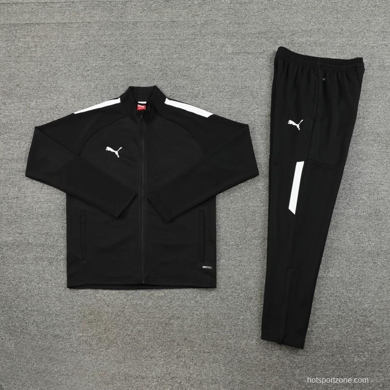 23/24 PUMA Black Full Zipper Hooide Jacket+Pants