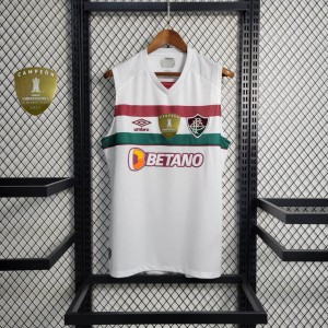 23-24 Fluminense Away Vest White Jersey +Patches