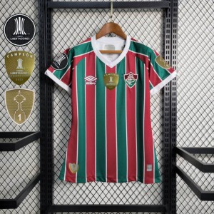 23-24 Women Fluminense Home Jersey+Patches
