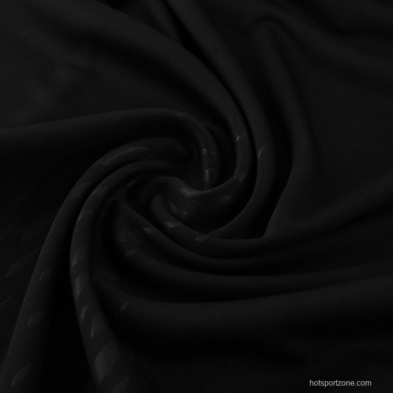 2023 Argentina Black Full Zipper Jacket+Pants