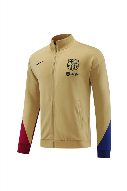 23/24 Barcelona khaki Full Zipper Jacket+Pants