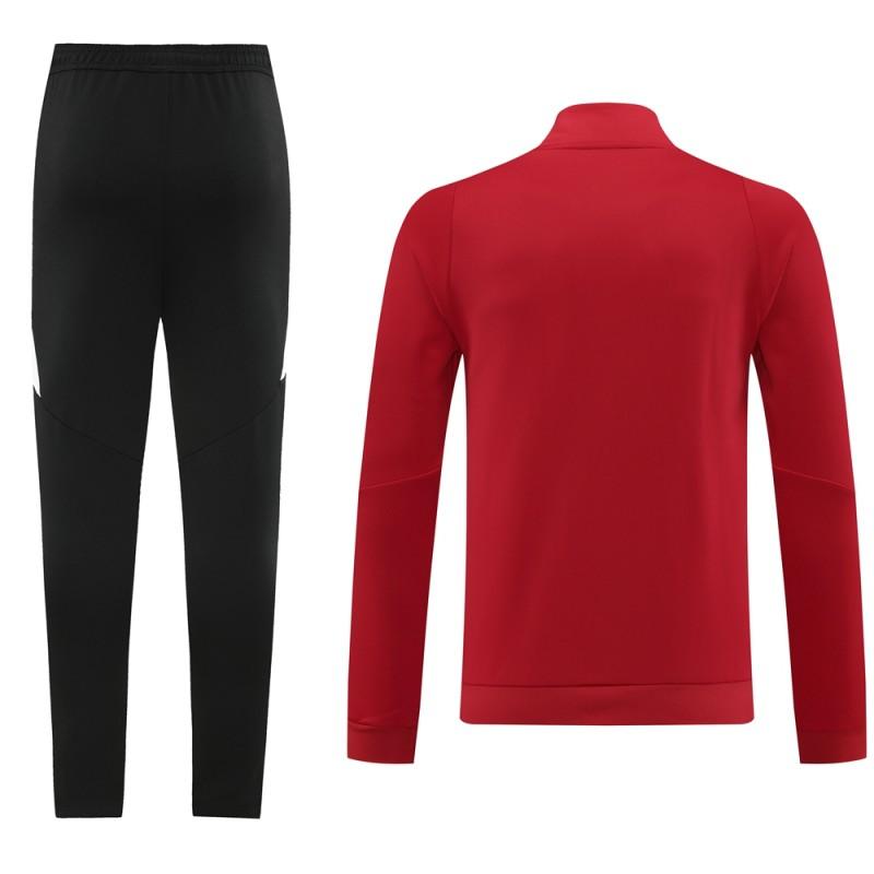 2024 Adidas Red/White Full Zipper Jacket+Pants