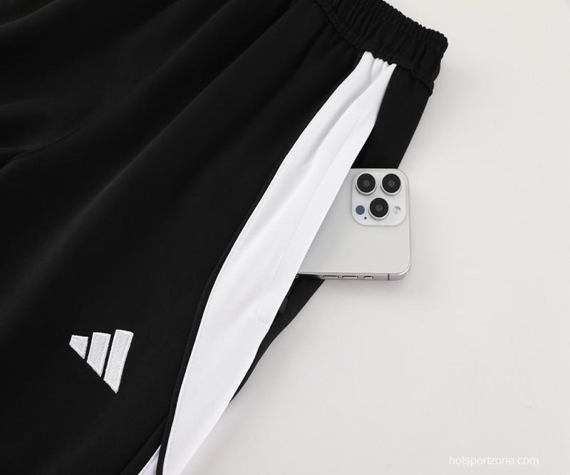 2024 Adidas Black/White Full Zipper Jacket+Pants