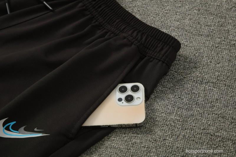 2024 Nike Black Cotton Short Sleeve Jersey+Shorts