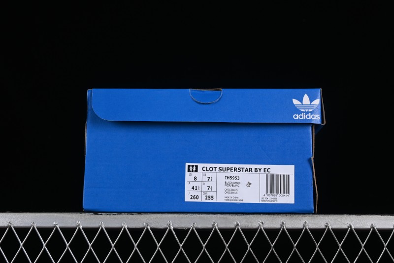 Adidas Superstar Clot IH5953 Preppy Style Shell Toe Sneakers with Perforated Leather - IH5953