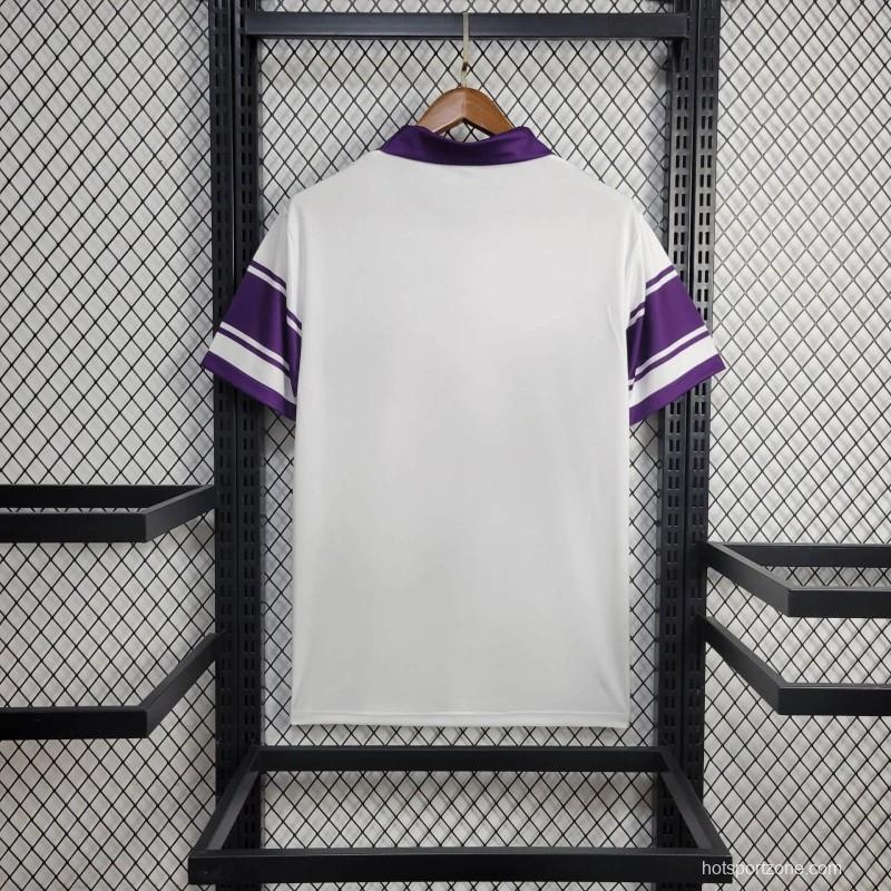 Retro 84/85 ACF Fiorentina Away White Jersey