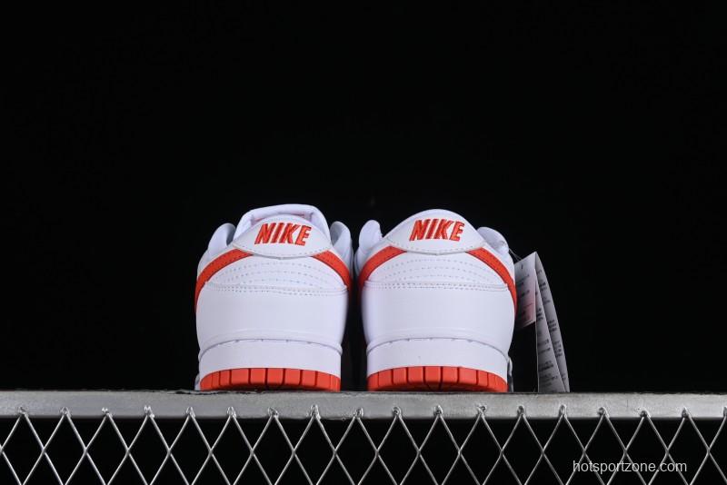 Nike SB Dunk Low White Orange Low-Top Casual Skateboarding Shoes - DV0831-103