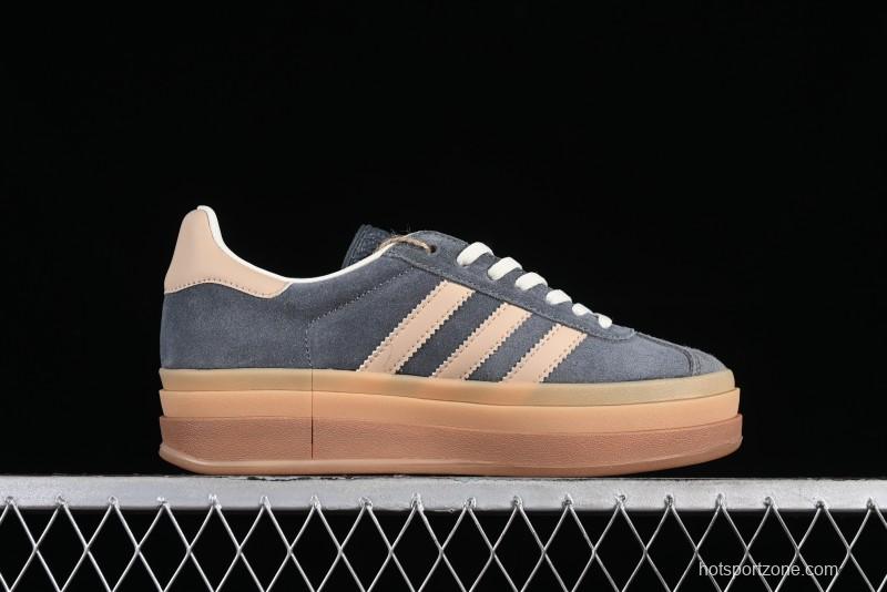 Adidas Originals Gazelle Bold IE0428 Low-Top Sneakers with Thick Sole for Casual Wear Anti-Slip and Durable - IE0428