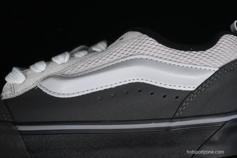 Vans OG Classic Slip-On Acid Wash Retro Grey Black Skate Shoes - VN0009QCGRY