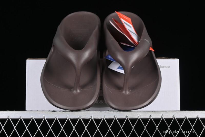 New Balance NB x TAW&TOE Co-branded Brown Ultra-Soft Cloud Cushion Beach Sandals Flip Flops - SD5601GMU