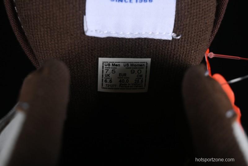 Vans Classics Knu Skool White Blue Brown Colorblock Chunky Tongue Skate Shoes - VN0009QCDMV