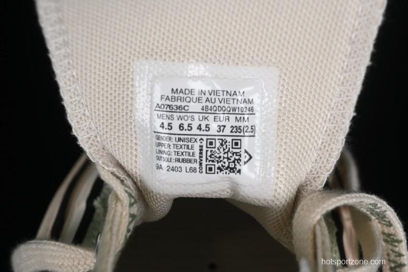 Feng Chen Wang Converse Chuck 70 Low Unisex Deconstructed Canvas Sneakers - A07636C