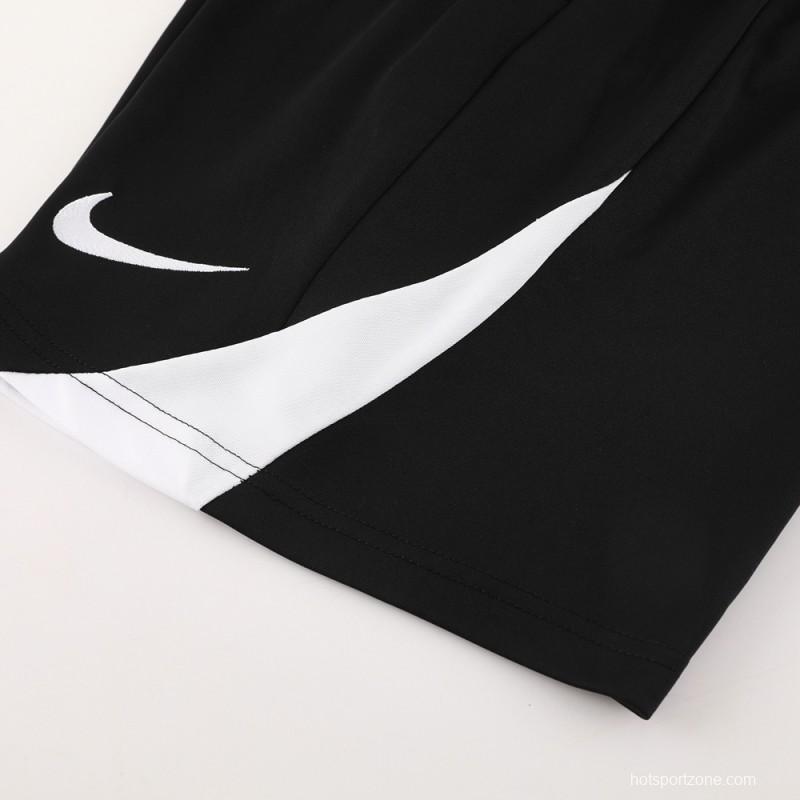 24/25 Nike Black/White Short Sleeve Jersey+Shorts