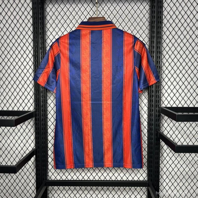 Retro 93/94 Glasgow Rangers Away Red Jersey