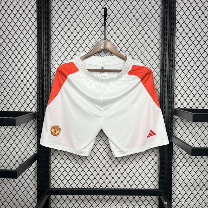 24/25 Manchester United Home Shorts